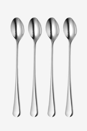 Robert Welch - Teske med langt skaft Radford Bright, 4-pak - Sølvfarvet - Bestik - Fra Homeroom