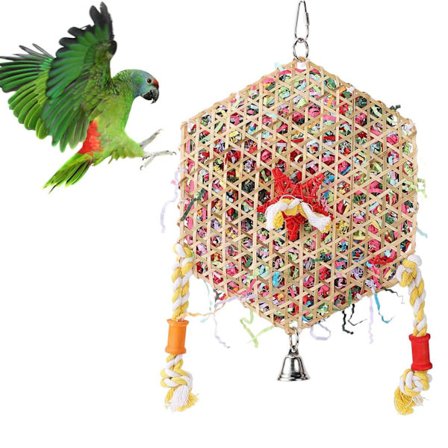 Fugleleker, tyggeleker for undulater, slitesterke hengeleker for nymfeparakitter, treleker for papegøyer, papegøyleker, for parakitter