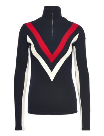 Voss Chevron Zipup Women Langærmet T-shirt Sort We Norwegians