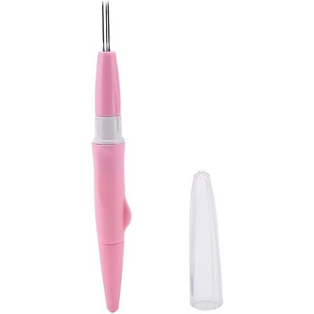 1 stk. Broderi Filtenål (Pink) Punch Pen med 3 Fine Nåle