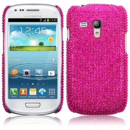 Bling Bling Skal till Samsung Galaxy S3 mini i8190 (Magenta)