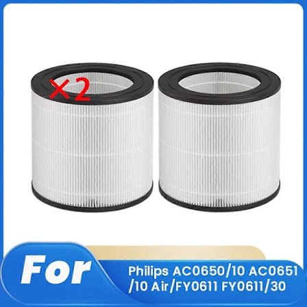 2 stk. Rengjøringsfilter for AC0650/10 AC0651/10 Air/FY0611 FY0611/30 Luftrenser Reservedeler