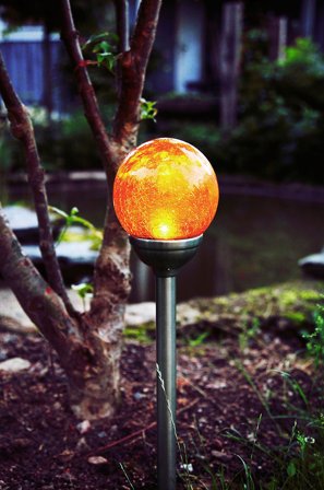 Star Trading - SolPGångAmbrGlas12cm - Krom - Dekorationsbelysning - Fra Homeroom