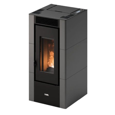 Stufa a pellet Cadel Cristal 6 ad aria 5,5 kW - WiFi ANTRACITE