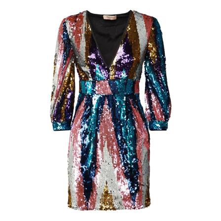 Twinset Klänning blå, Dam, Dam, Storlek: L