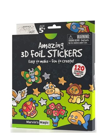 Marvin's Magic Foil Stickers - Amazing 3D - Multi/patterned - ONE SIZE