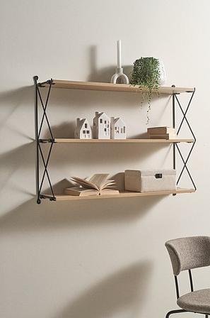 Jotex - Wandrek Zwart/hout Zwart/hout - ENEBY - Koop Halmeubels bij Jotex