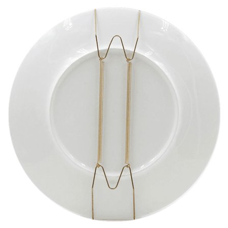 10 kpl seinään kiinnitettäviä lautasen koukkuja, ruostumaton teräs, koristeellisille lautasille, astiatelineen koukut, 8 tuumaa (8 tuumaa kulta)