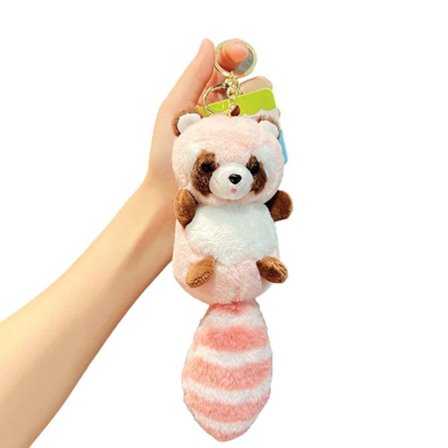 Mordely Raccoon Plush Nyckelring Raccoon Plush Pendant