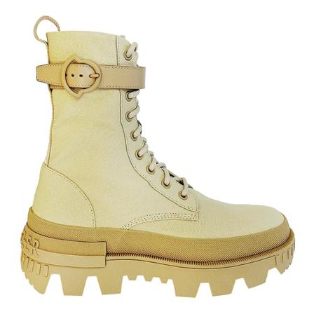 Moncler, Carinne Lace-up Boots Beżowy, Kobieta, Rozmiar: 37 EU