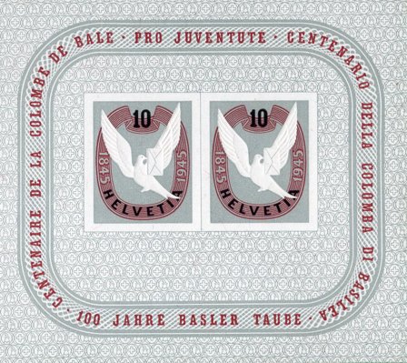 Schweiz 1945 - MICHEL Blok 12 - Postfrisk