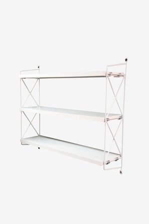 NORDFORM - Reol Shelf 3 hylder - Hvid - Væghylder - Fra Homeroom
