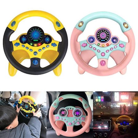 Simulation Steering Wheel With Light Baby Kids Musical Developing Educational Toys Birthday Gifts