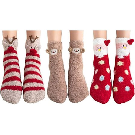 3 par julstrumpor dam