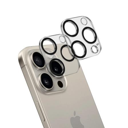 [2-Pack] iPhone 15 Pro Linsskydd I Härdat Glas
