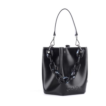 Ganni Shoulder Bags Sort, Dame Skuldertasker, Størrelse: ONE Size