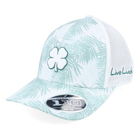 Black Clover - White trucker Lippis - Malta 2 White/Green Tropical Trucker @ Hatstore