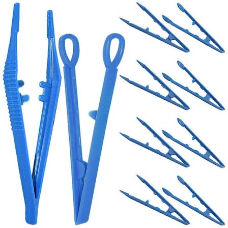 20 stk. smykkelaging pinsett barn håndverk pinsett barn plast DIY pinsett