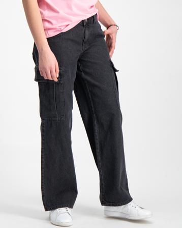 LMTD NLFLIZZA DNM LW WIDE CARGO PANT Schwarz Jeans Mädchen - Kidsbrandstore