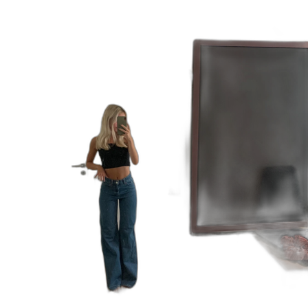 Mörkblå Zara jeans