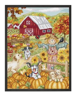 Broderikit Tavla Höst farm