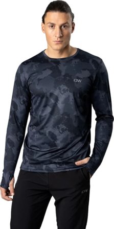 ICANIWILL Men's Mercury Long Sleeve Men long-sleeved training tops Blue S