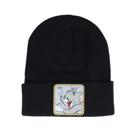 Capslab - Tom & Jerry Tom Beanie Black Cuff Cuff Black Beanie - @ Hatstore
