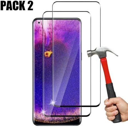 Beskyttelsesglas i hærdet glas til OPPO Find X5 - E.F.CONNECTION - 9H modstandsdygtighed - Kradsikker - Pakke med 2