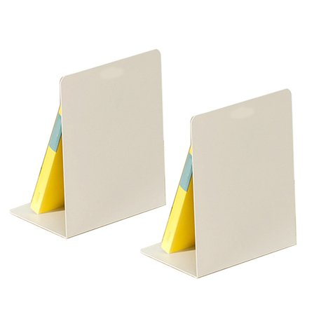 Bokstöd Minimalistisk Bärbar Bokhållare Stativ Metall Bokstöd för Hyllor Kontorsbord Vit