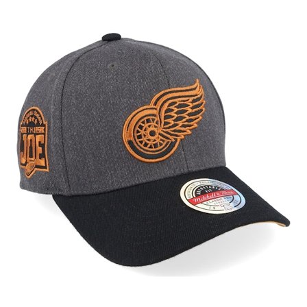 Mitchell & Ness - NHL Grå adjustable Caps - Hatstore Exclusive x Detroit Red Wings Power Play Grey/Black Adjustable @ Hatstore