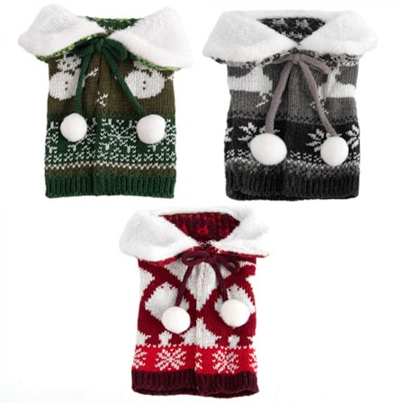 3-pack julvinflaskfodral, 18 x 17 cm