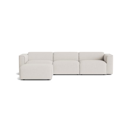 Porto XL 3 Personers sofa, inkl. puf - Sneak Råhvid - 315x97x70 - Sofa, 3 personers sofa