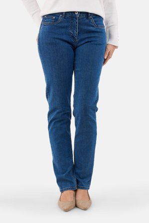 BRANDTEX - Madelaine Jeans - Mellemblå - Straight Fit