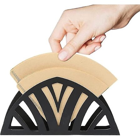 Kaffefilterpappershållare Metall Kaffefilter Pappersbehållare Förvaringsställ Ställ För Hem Kök Bar Kaféer Handgjorda Kaffetillbehör (bl