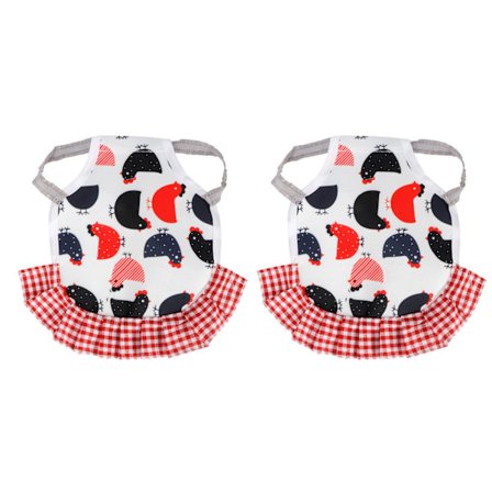 2 st hönsadel för höns, vingfjäderskydd, elastiskt skydd, husdjursfjäderdräkt, typ B