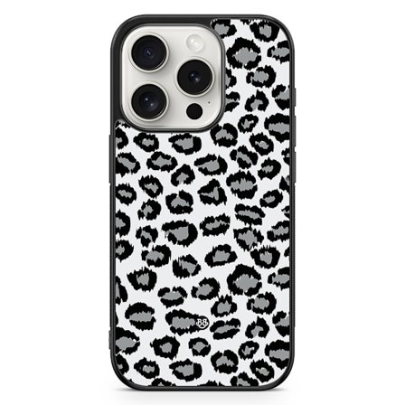 Bjornberry Skal iPhone 15 Pro - Grå Leopard