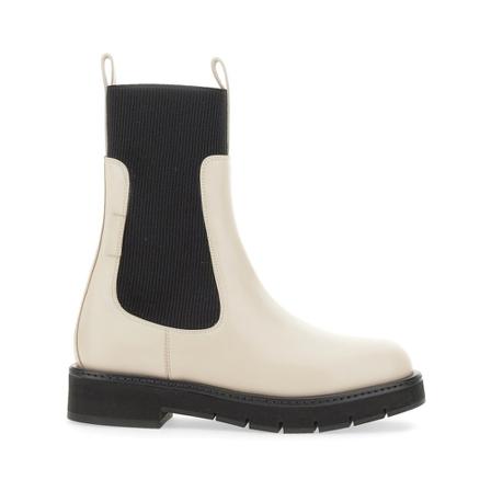 Salvatore Ferragamo, Chelsea Boots Biały, Kobieta, Rozmiar: 37 1/2 EU