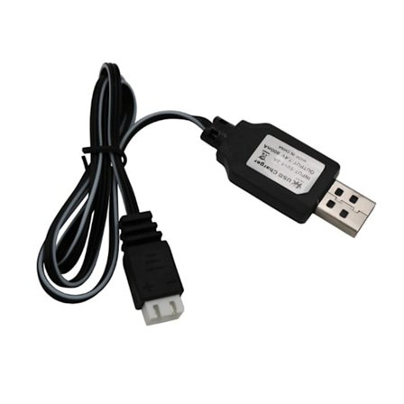 7,4V litiumbatteri ladekabel USB til 3-pinners port batteriladekabel