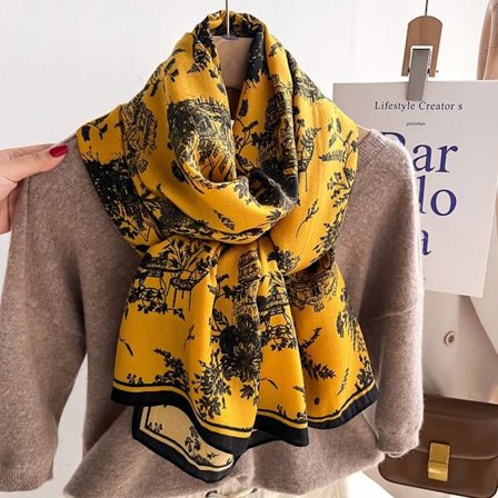 90x90 cm Silkeskjerf Strandsjal 1 1