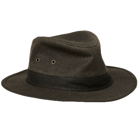 Chevalier Bush Waxed Cotton Hat Leather Brown