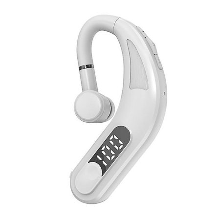 5.1 Bluetooth-headset med LED-digital display, strømforsyning, enkelt øre, bilforretningsheadset, ørekrok-headset, Ip6 vanntett 9d Hifi stereosurround