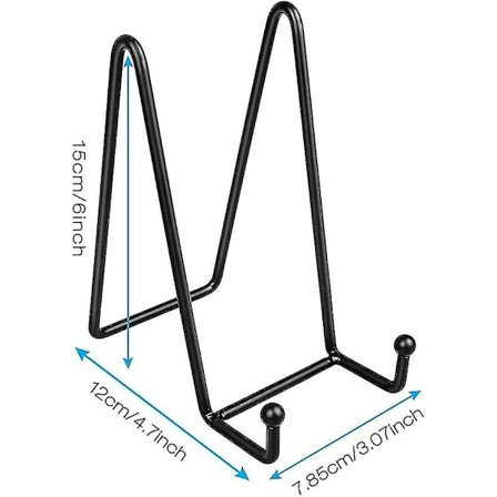 2 kappaletta metallikehyksen pidike lautasen pidike näytölle 6 tuuman näyttöteline