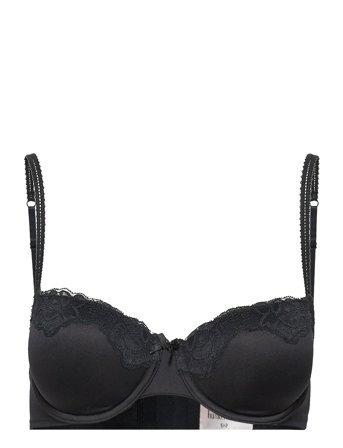 Secret Lace Padded Underwired Bra Black Hunkemöller