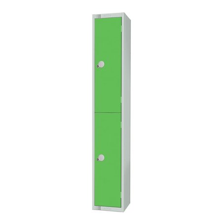 Elite locker, 2 door, 1800x300x450 mm, green