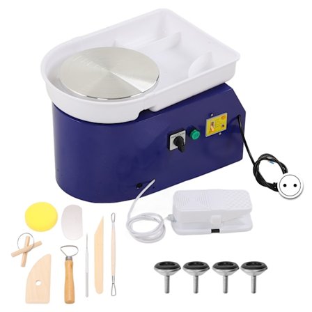 350W 24cm Børsteløs Elektrisk Pottemagerhjul Maskine til Studerende og Amatører