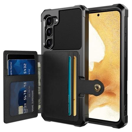 IC Samsung Galaxy S23 Deksel Med Magnetisk Lommebok Svart
