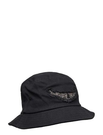 Bob Wings Patch Accessories Headwear Bucket Hats Svart Zadig & Voltaire*Betinget Tilbud