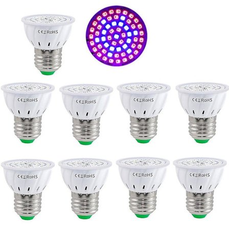 10 stk. 60 LED Phyto LED Vækstlys til Indendørs Planter