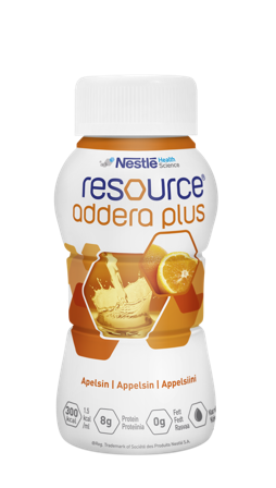 Resource addera plus næringsdrikk appelsin 4x200ml