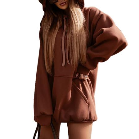 Höst Dam Hoodie Super Dalian Hat Tröja Street Enfärgad